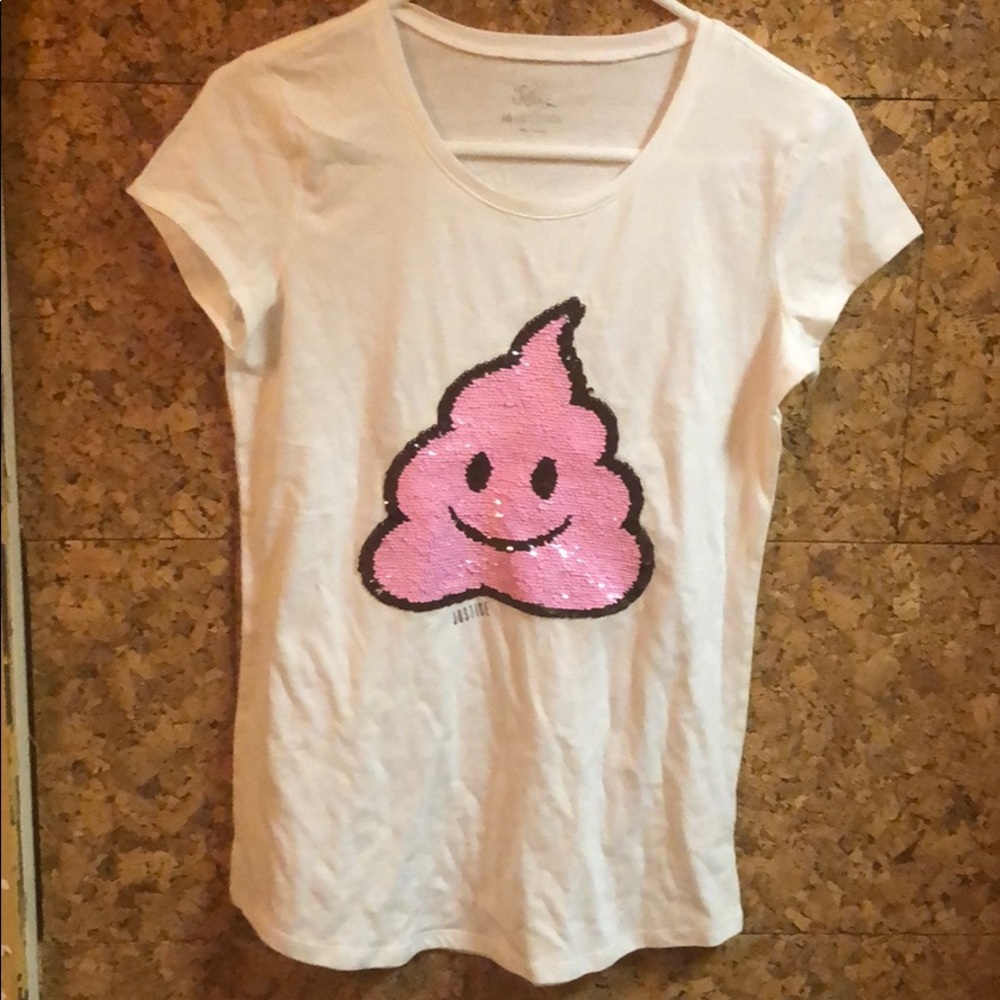 Justice sequin t-shirt